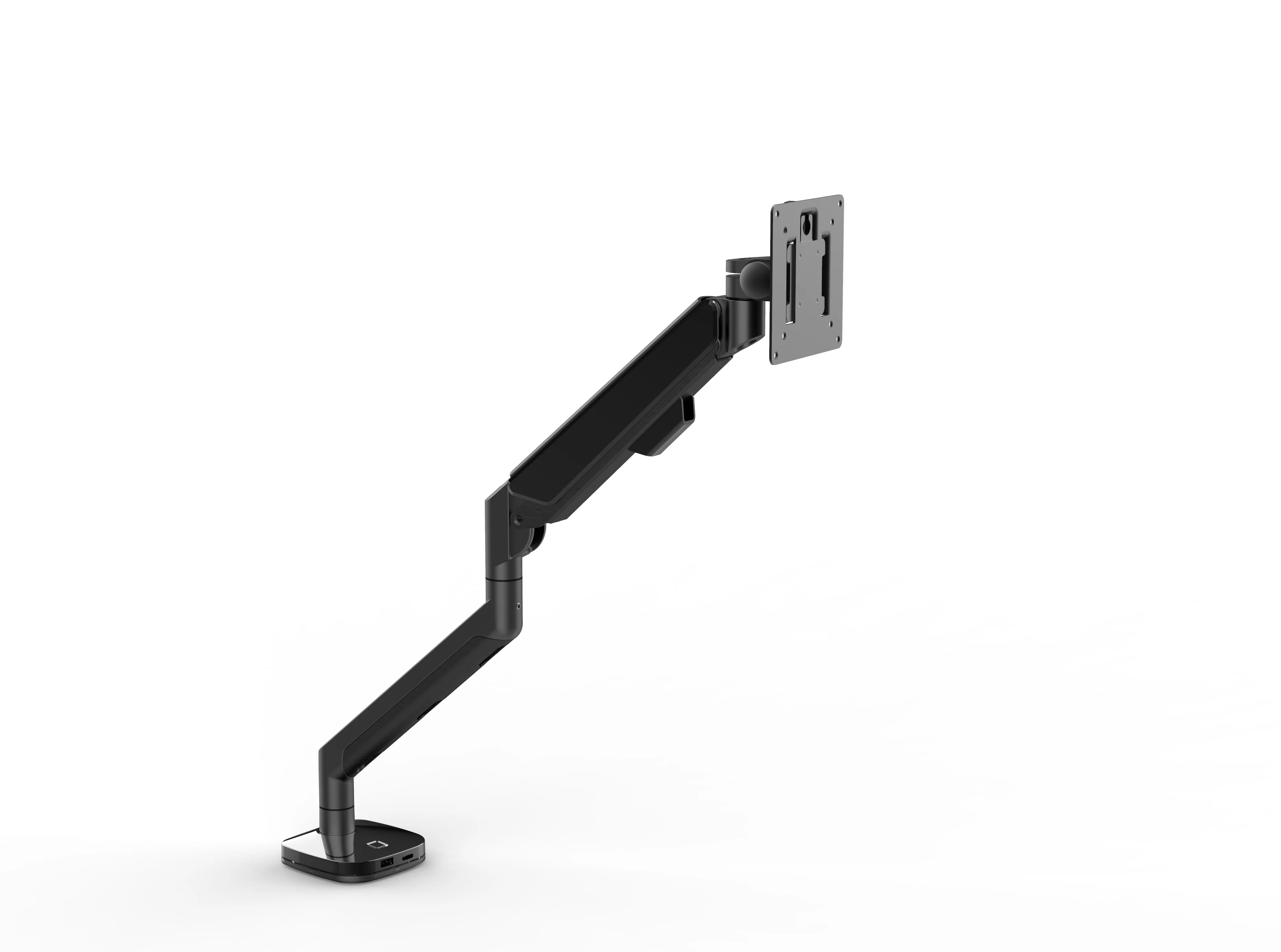 Premium RGB Single Monitor Stand Arm VESA Compatible Adjustable Heavy Duty Gas Spring Mount Supports 17-49