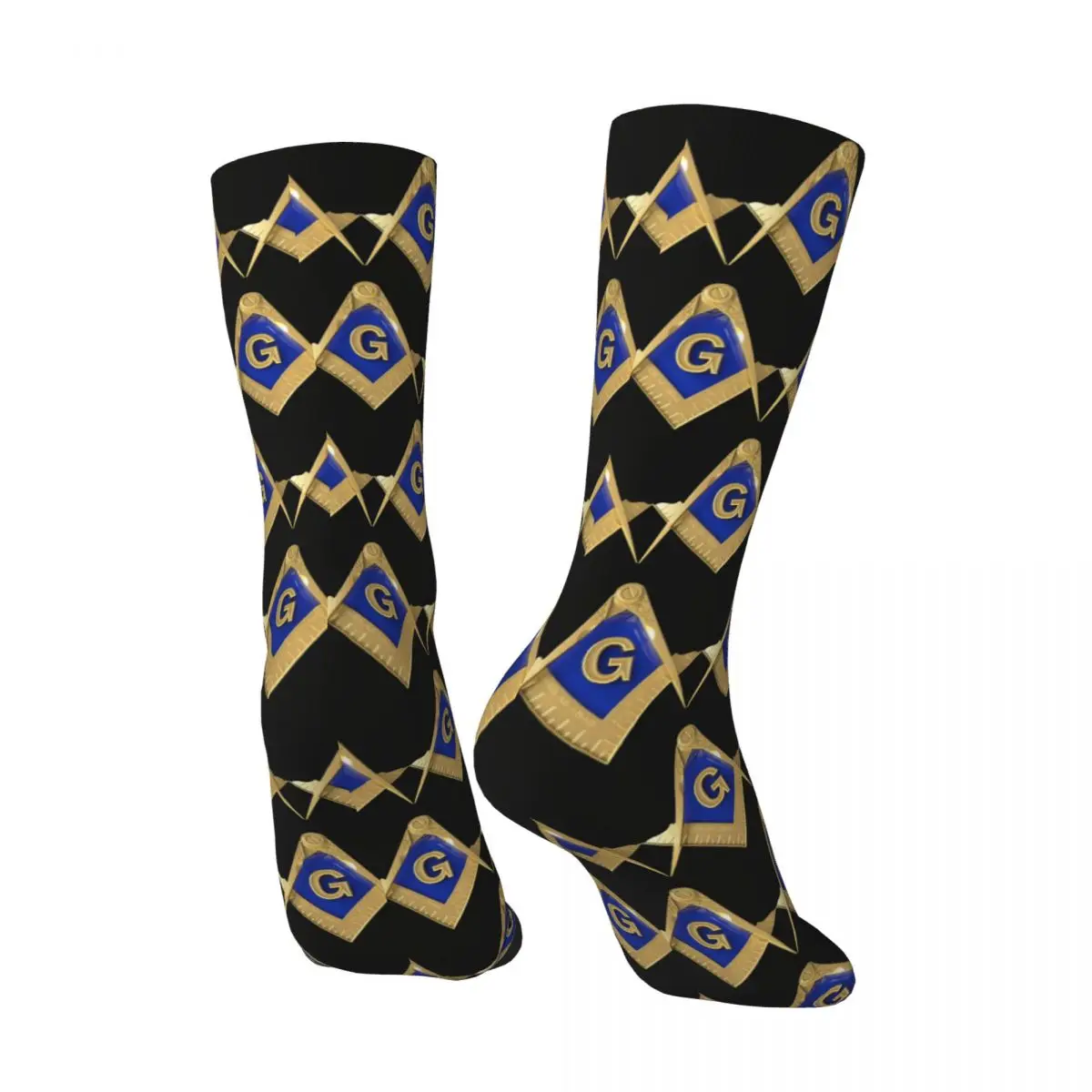 Masonic Mason Freemason Meias Gráficas da Moda Meias Primavera Meias Antiderrapantes Meias Confortáveis de Escalada Masculina