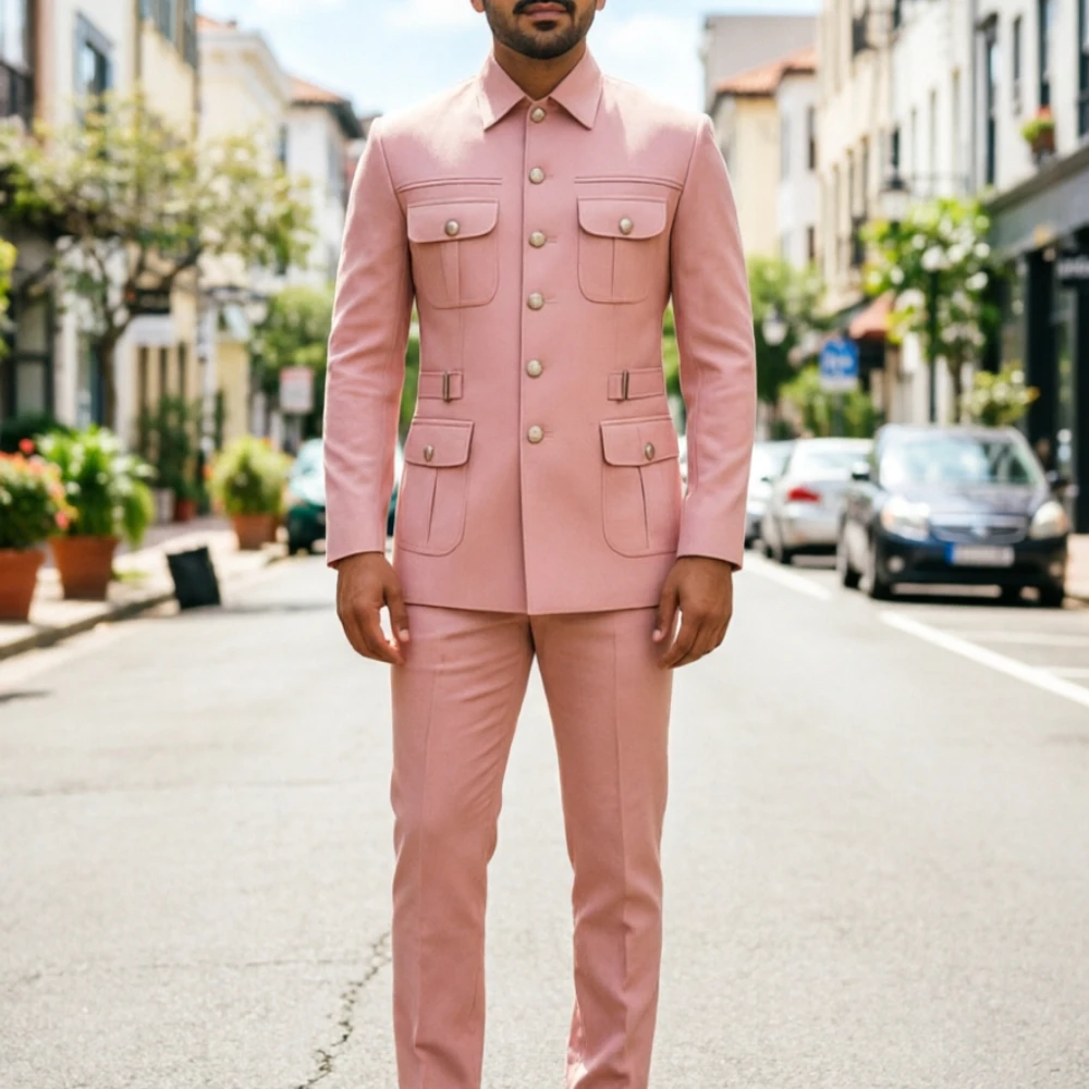 Safari Men Suits Chic Burgundy - огляд і ціна Men'S Grooming Utilities