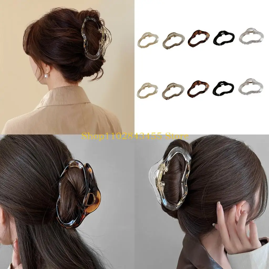 

49MC акриловая заколка для волос «облако» для женщин, стильный аксессуар, многоцветная прочная застежка, легкая укладка волос