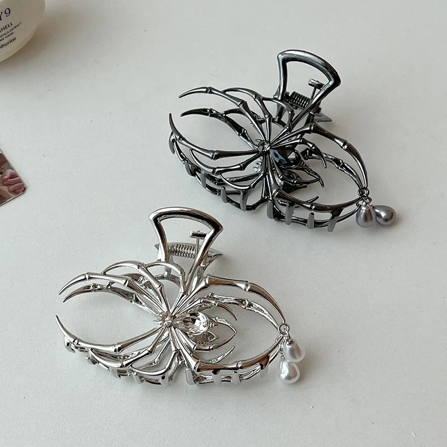 

Premium Alloy Spider Hair Claw Clip Tassel Design Sweet Cool Style for Back Head Updo Home Office