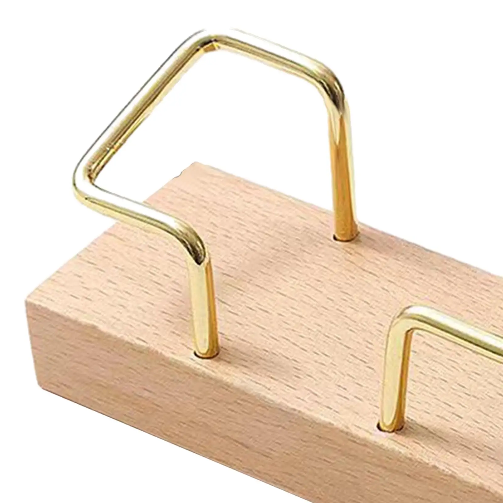 Wood Business Card Display Holder Delicate Desktop Business Card Stand 70 Card Capacity Stable Simple for Desk Tabletop