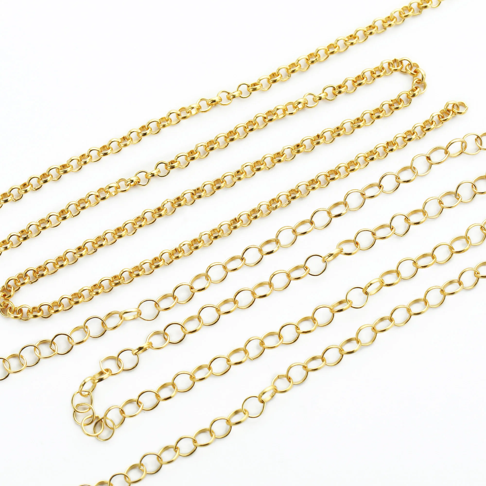 

0.5Meter Cable Round Chain Necklace,14k Gold Filled Necklace Chain,Simple Necklace Chain,DIY Necklace Supplies 1325011