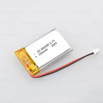 10顆 250mAh 3.7V 502030 052030 鋰電池 Lipo 602030 聚合物電池,適用於無線藍牙耳機、玩具、智慧手錶 8 最佳銷售 聚合物電池 - №8