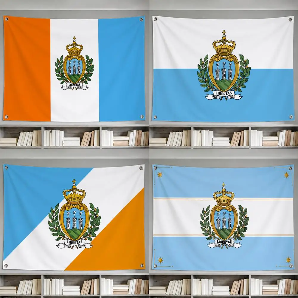 San Marino flag  Flags decor flag banner,wall hanging flag,indoor outdoor wall decor,yard garden porch patio