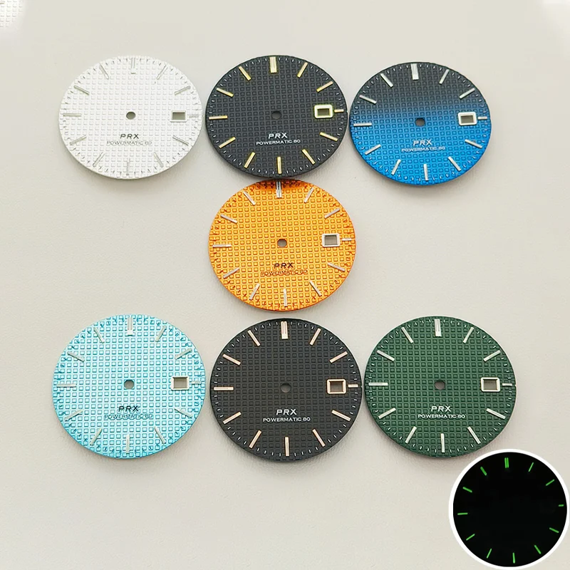 

Mod NH35 Dial 31.8mm Waffle Texture Dial Suitable Fits NH35 NH36 NH38 4R35 4R36 7S26 7S36 Movement Green Luminous Dial Parts