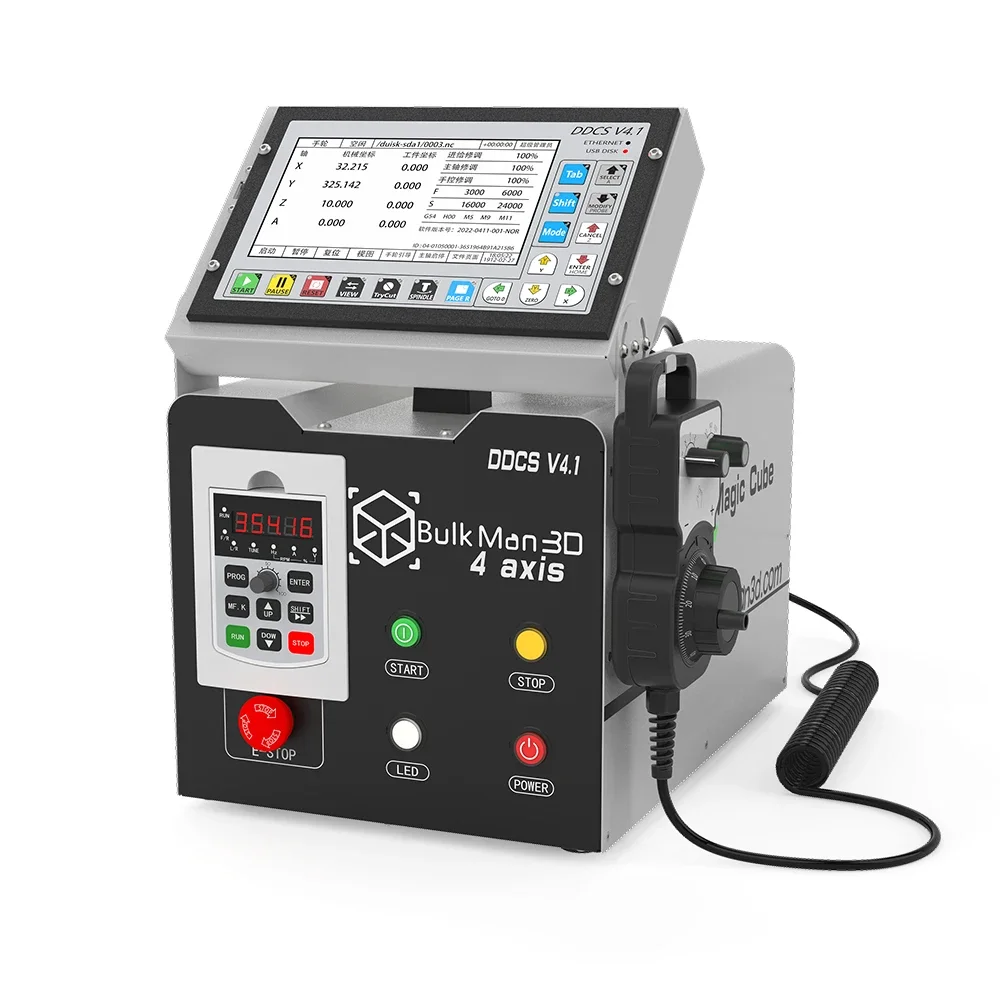 Spindle for Ultimate Bee,OXMAN CNC BulkMan3D DDCSV4.1 4Axis Offline Control Box System With MPG Handwheel Compatible 2.2KW
