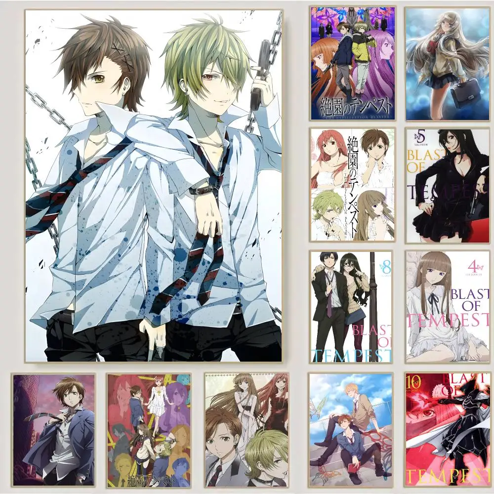 Blast of Tempest Anime Fantasy Poster Waterproof Sticky Wall Art Print For Bedroom Living Room Hallway Bar Home Decor