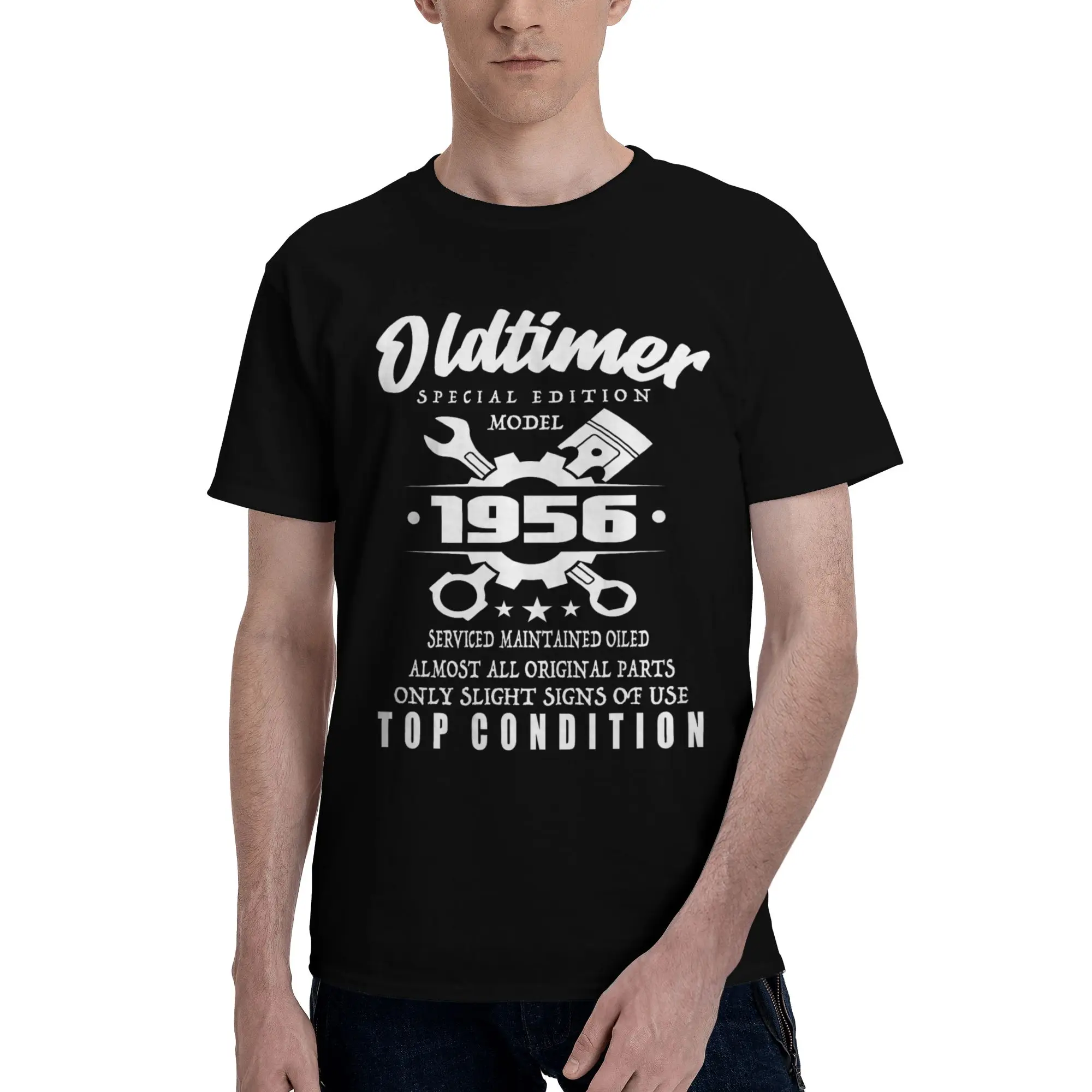 Oldtimer Special Edition 1956 Limited Edition Funny Graphic 100% Cotton T-Shirt 70th Birthday Tees Tops For Men