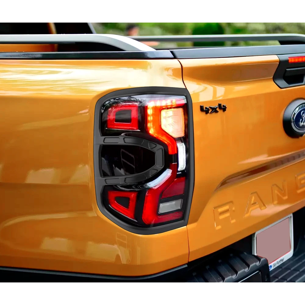 Car Accessories Tail Lights Cover For Ford Ranger Raptor Next Gen 2023 2024 Car Styling