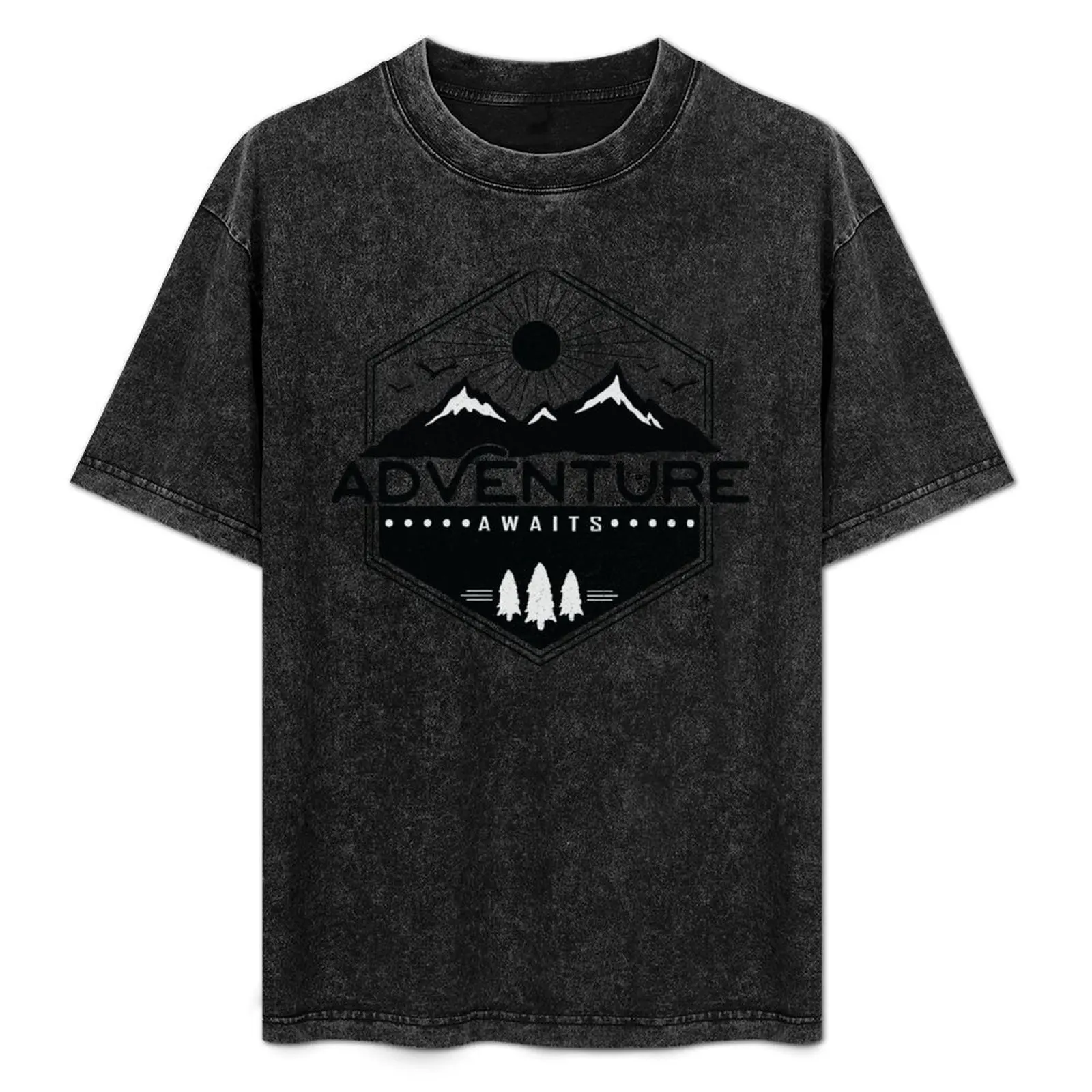 Adventure Awaits T-Shirt Relaxed Casual Short Sleeve Tee