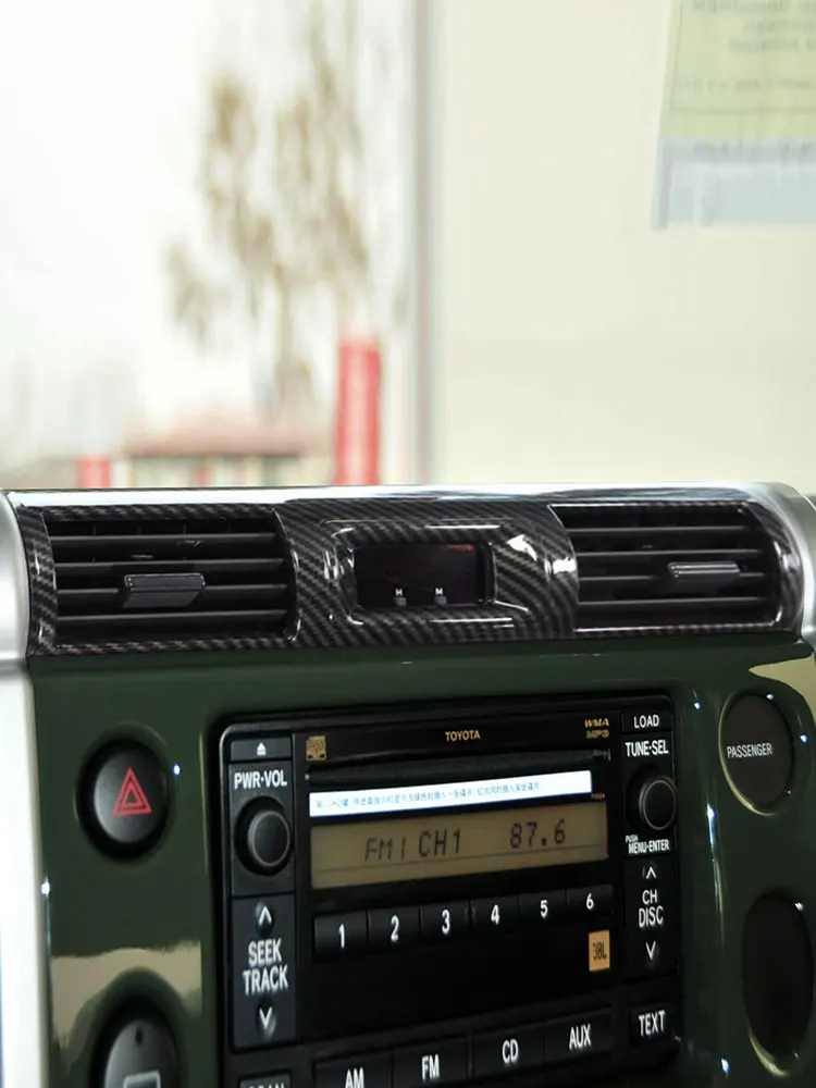 

Car Accessories Interior Center Control Air Outlet Frame Cover Trim For Toyota FJ Cruiser 2007-2021 ABS Decorative Sticker