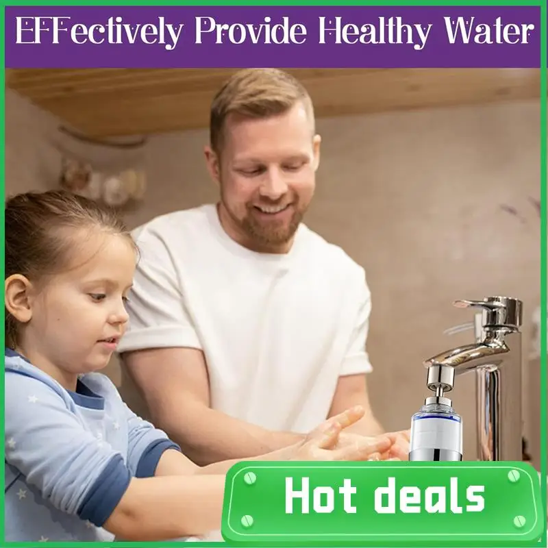 

A74X-2 шт. фильтр для раковины в ванной комнате, вращающийся на 360 градусов фильтр-очиститель, серебристый ABS, кухонный кран, фильтрация, удаляет хлор