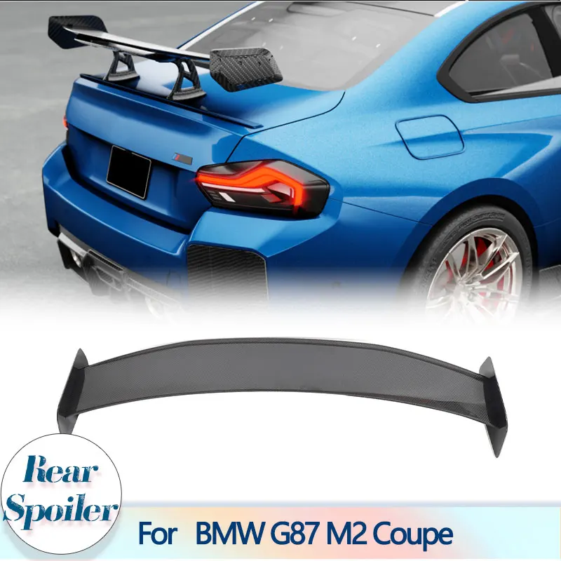 

Car Rear Trunk Spoiler Wings For BMW G87 M2 Coupe 2-Door 2023 2024 Prepreg Dry Carbon Auto Rear Boot Lid Wing Lip Body Kit