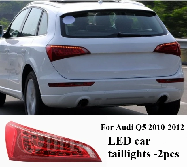 For Audi Q5 2010-2012 LED car taillights -2pcs - high-temperature resistant exterior modification accessories