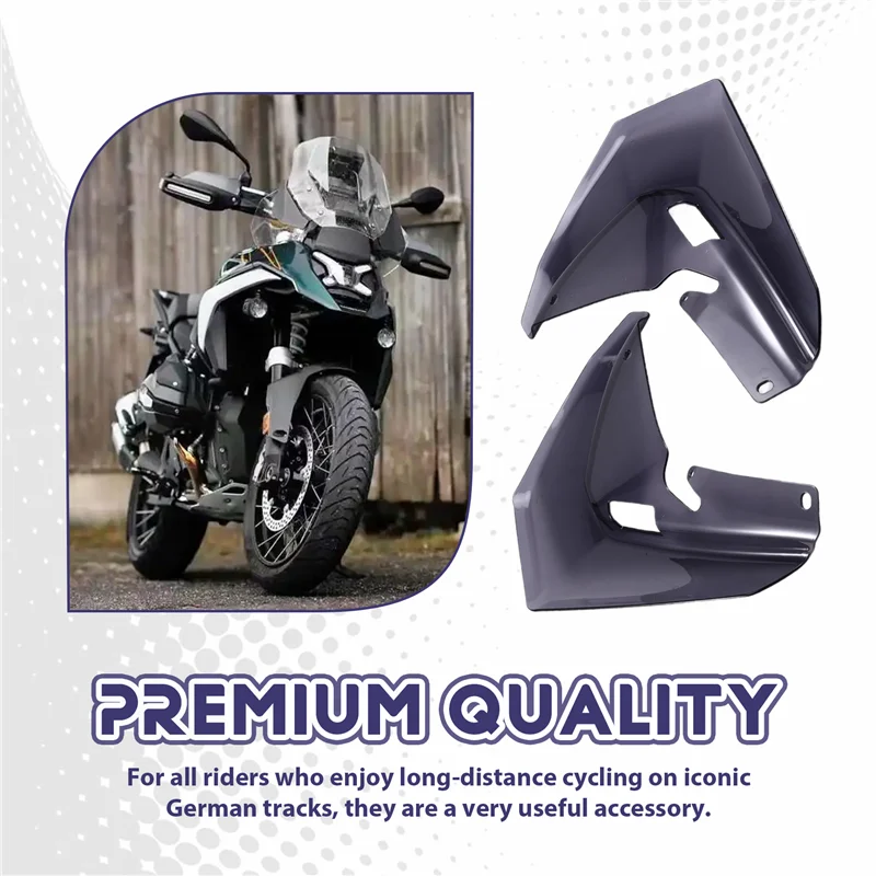 

High Quality Motorcycles Lower Air Deflectors Air Deflectors For BMW R1300GS Side Spoilers Deflector Smoke Gray