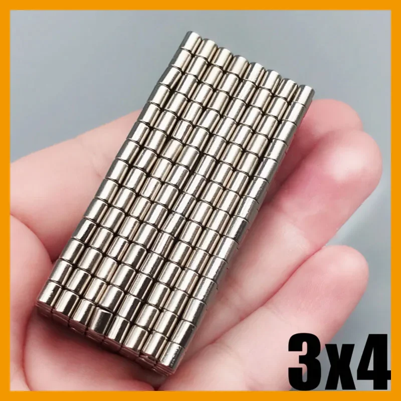 

50-2000pcs 3x4mm Magnet Small Round for Craft Diy Office Whiteboard Science Fridge Refrigerator 3*4mm Accessory