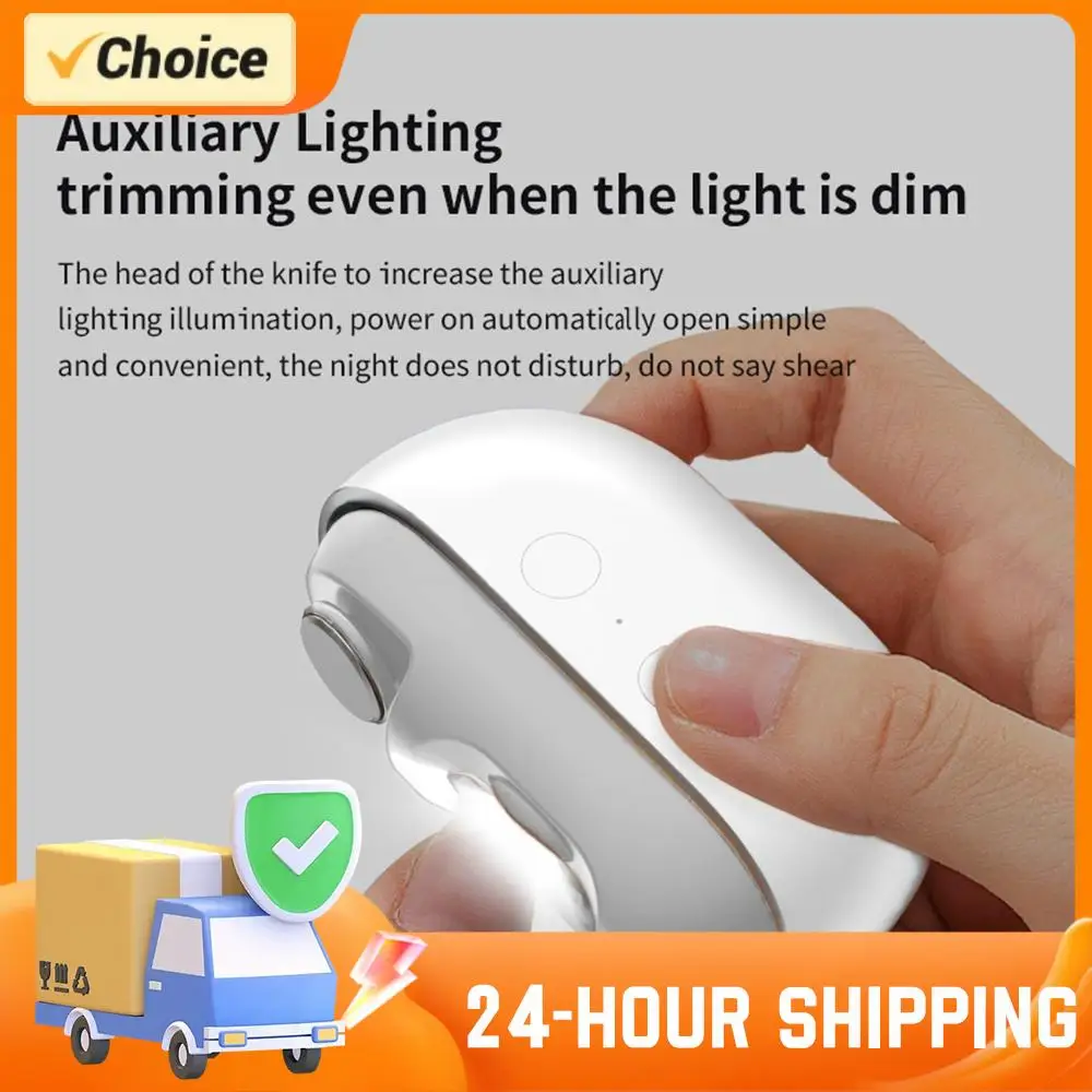 

Type-C Rechargeable Nail Trimmer Polisher Automatic Electric Nail File Cutter Anti-Pinch Nail Clipper for Children & Adults