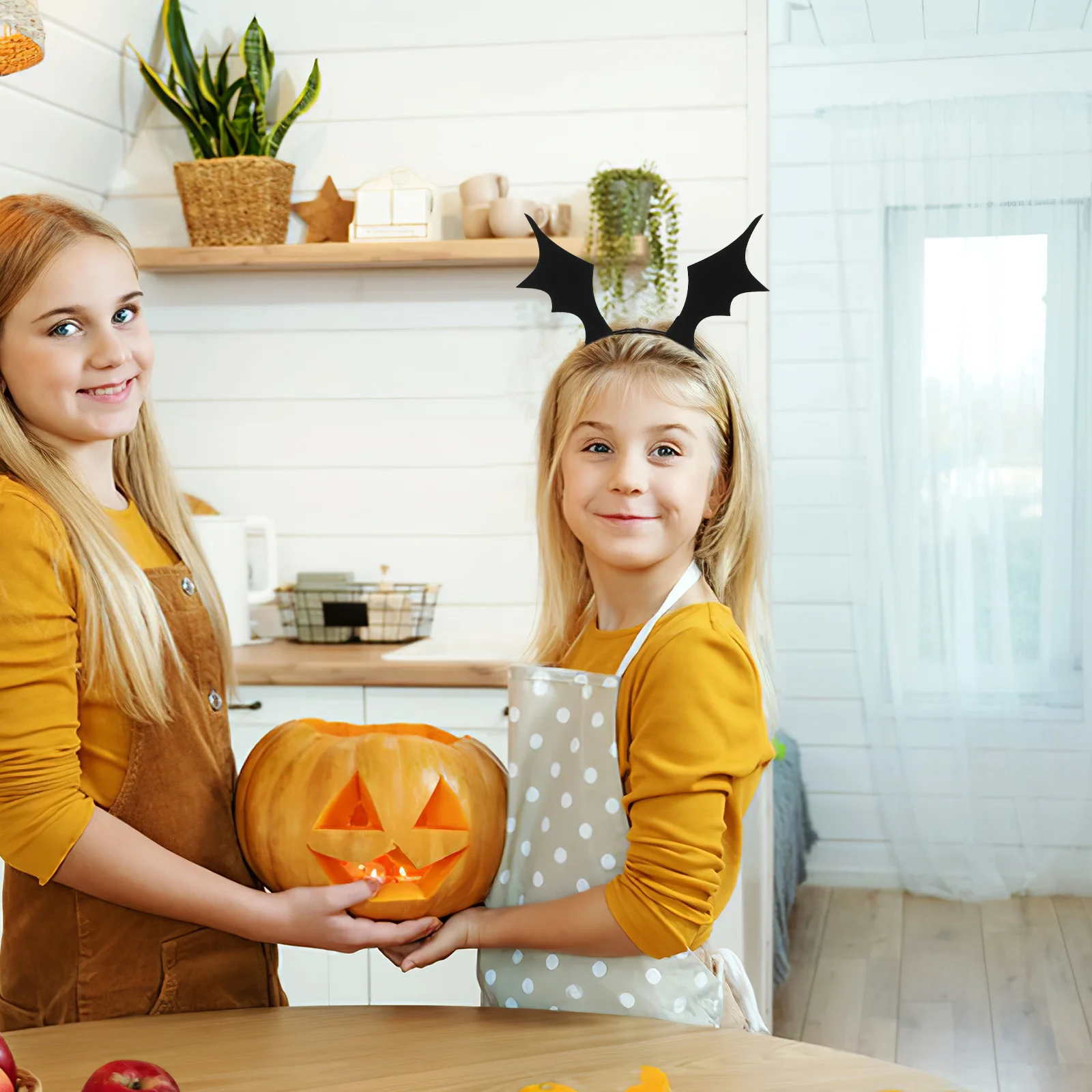 

3 шт., повязка на голову с крыльями летучей мыши на Хэллоуин, черный аксессуар для волос, костюм для вечеринки, реквизит, повязка на голову с крыльями летучей мыши, ленты для волос на Хэллоуин