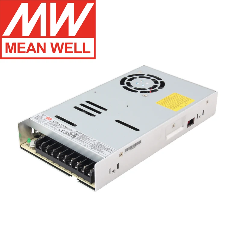 Alimentation à découpage Mean Well LRS-450 5V 12V 24V 48V DC, transformateur de puissance MeanWell