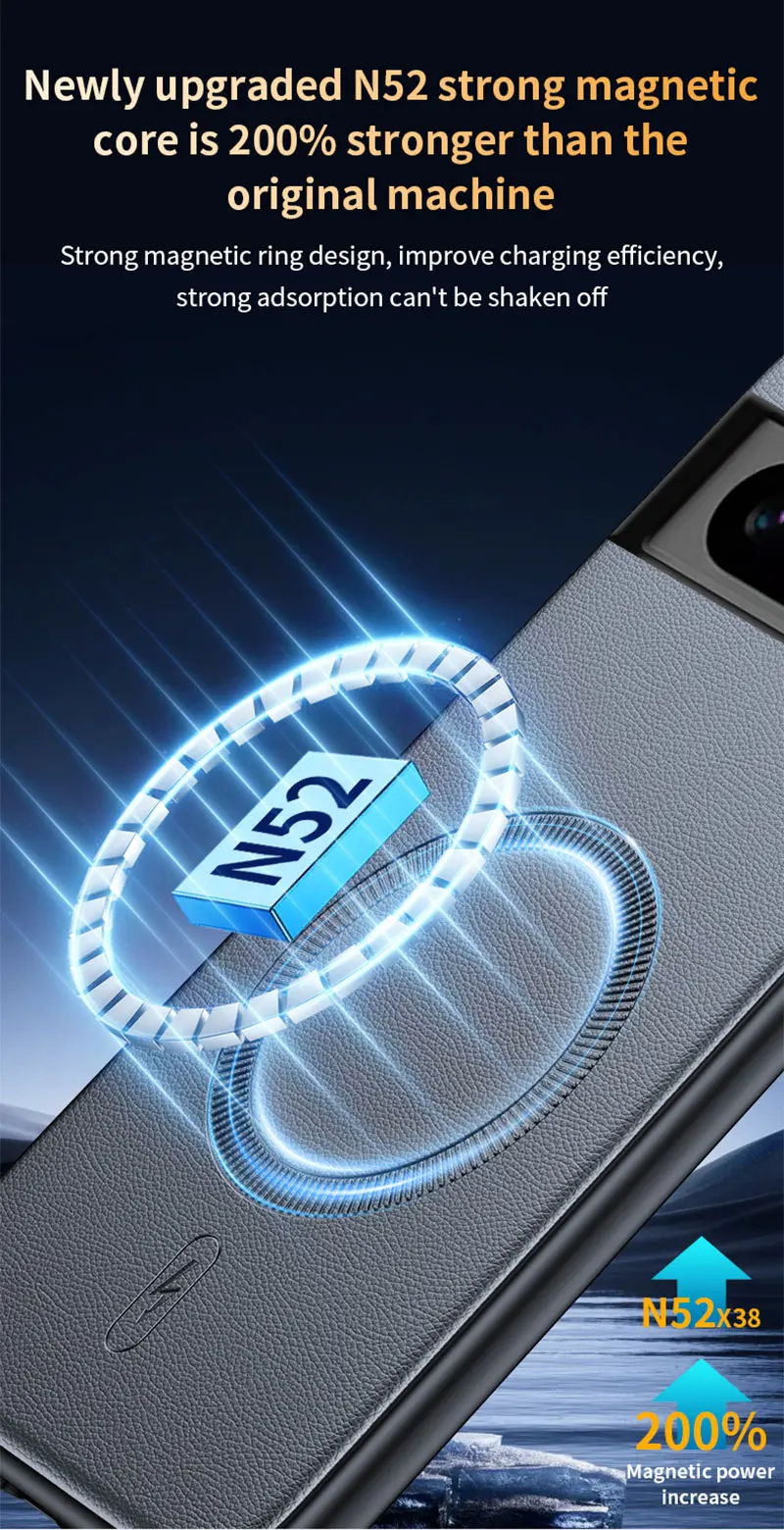 Für Pixel 8a Hülle Magnetische Leder-Schutzhülle Für Google Pixel 8a Anti-Fingerabdruck Rutschfest PC+TPU – Detail 9