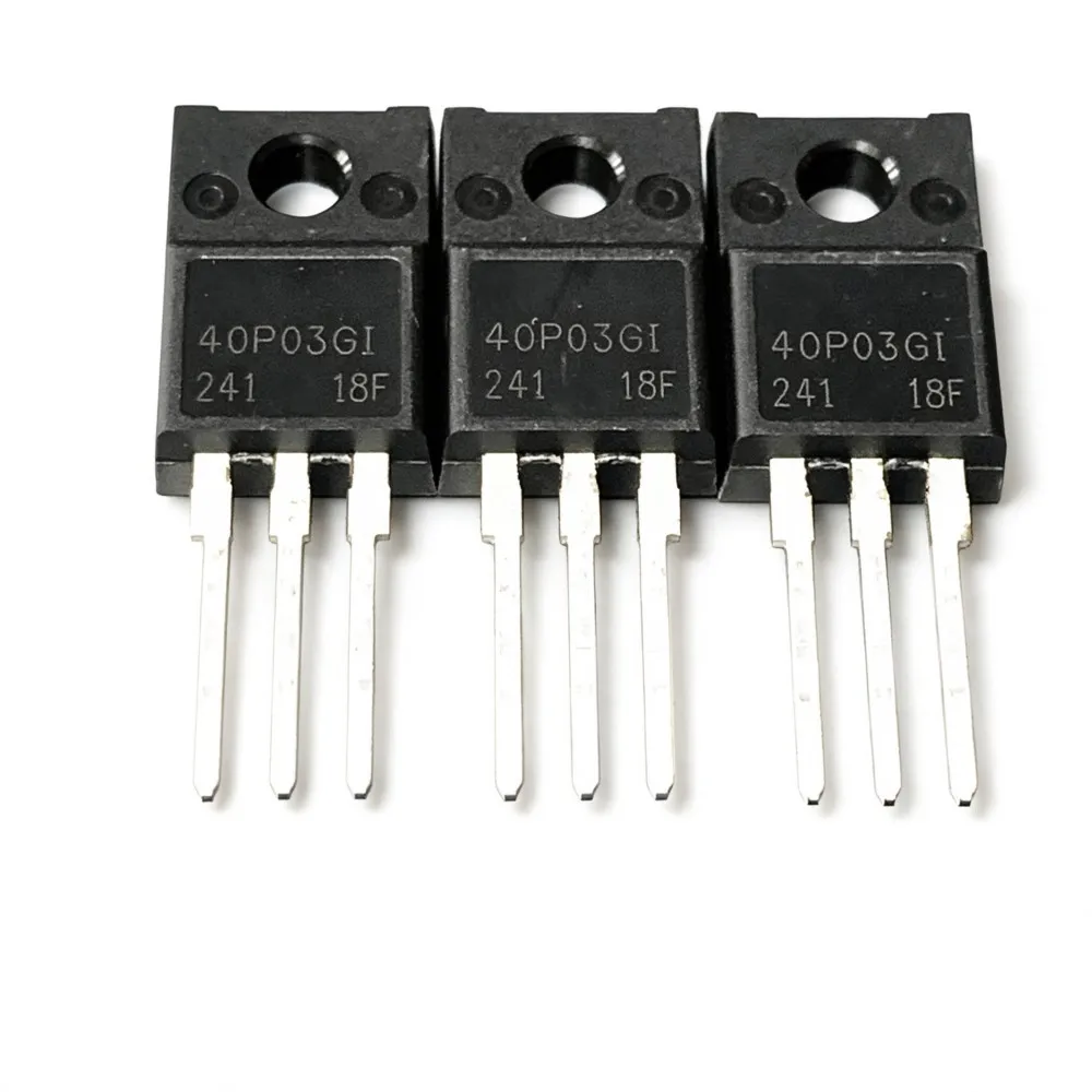 5PCS AP40P03GI 40P03 MA166S 600V 16A P4N100FI STP4N100FI 1000V 4A RJP63F2 RJP63K3 SLF16N50C TO-220F