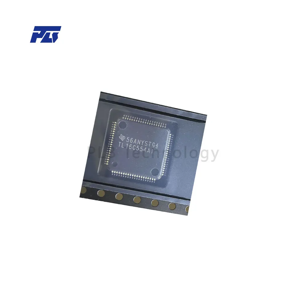 2PCS TL16C554 TL16C554AIPNR Quad UART with 16-Byte FIFOs Interface LQFP-80 Original Stock New
