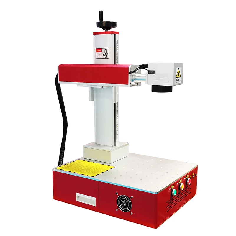 50W Fiber Laser Marking Machine, Raycus JPT Fiber Laser Engraver For Metal