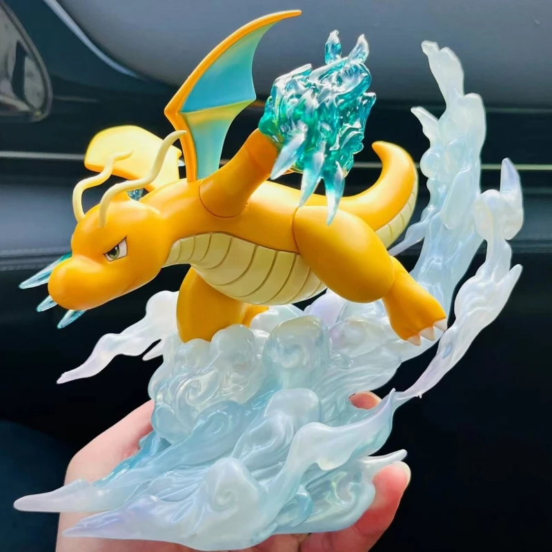 17cm Pokemon Dragonite Dragon Claw Anime Figurka Model Gk Statua Dzieci Kolekcja Dekoracja Pulpitu Ozdoba Zabawki Prezenty