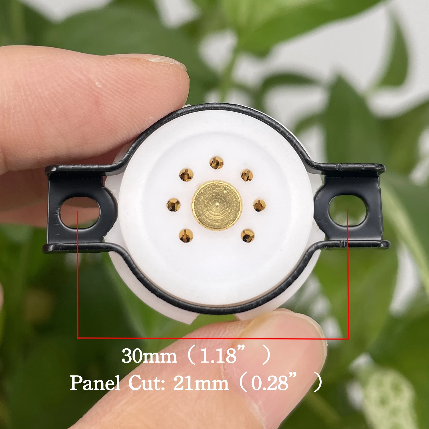 EIZZ Ceramic PTFE 7PIN Tube Socket Valve Base Gold Plated For 6Z4 6X4 EF95 6AQ5 6AU6 6J1 6J4 6J5 6H2 EC92 Tube Amplifier Audio