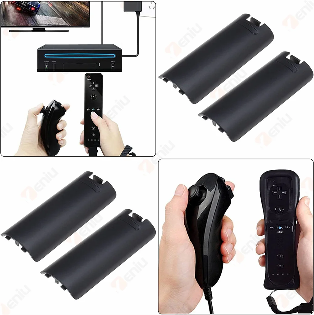 50/100 stücke Wireless Game Controller Batterie Fall Zurück Abdeckung Für Nintend Wii Fernbedienung Gamepad Griff Batterie Fällen Abdeckungen – Detail 9