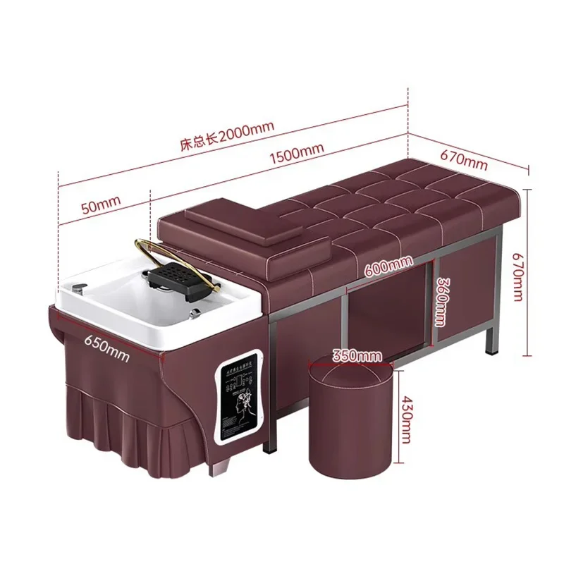 Салон парикмахера, японские спа-стулья, гидравлическая подставка для шампуня, откидывающее оборудование для мытья, шампунь Cama, умывальник для ногтей
