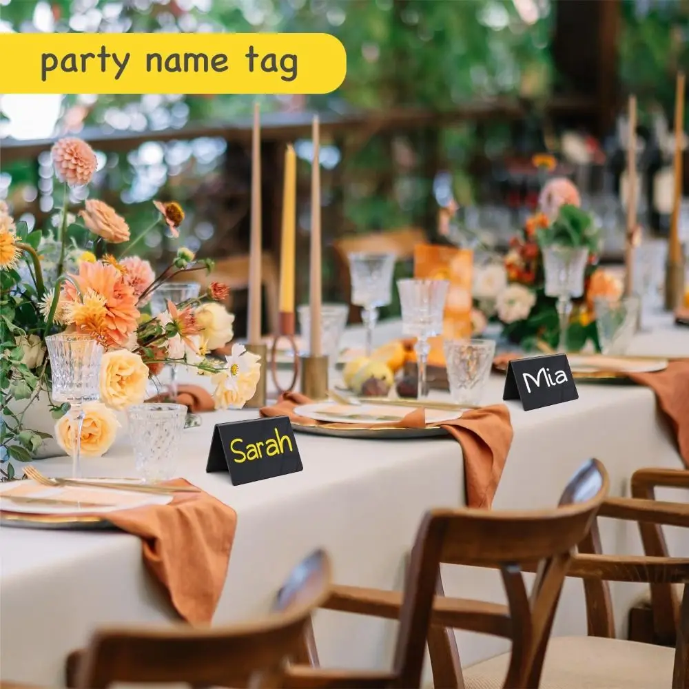 1pcs Acrylic/PVC Mini Chalkboard Reusable Erasable Desktop Display Board Writable Table Place Cards Wedding Table