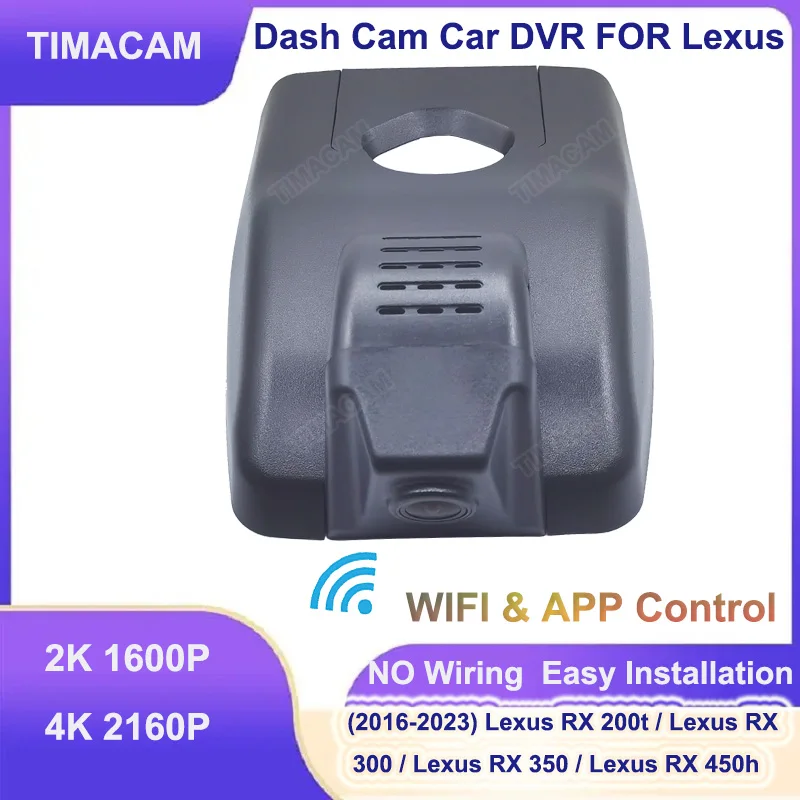 

TIMACAM 4K Dash Cam Camera for Lexus rx350 rx450h rx200t rx300 2K Car Dvr for Lexus RX AL20 2016 2017 2018 2019 2020 2021 2022