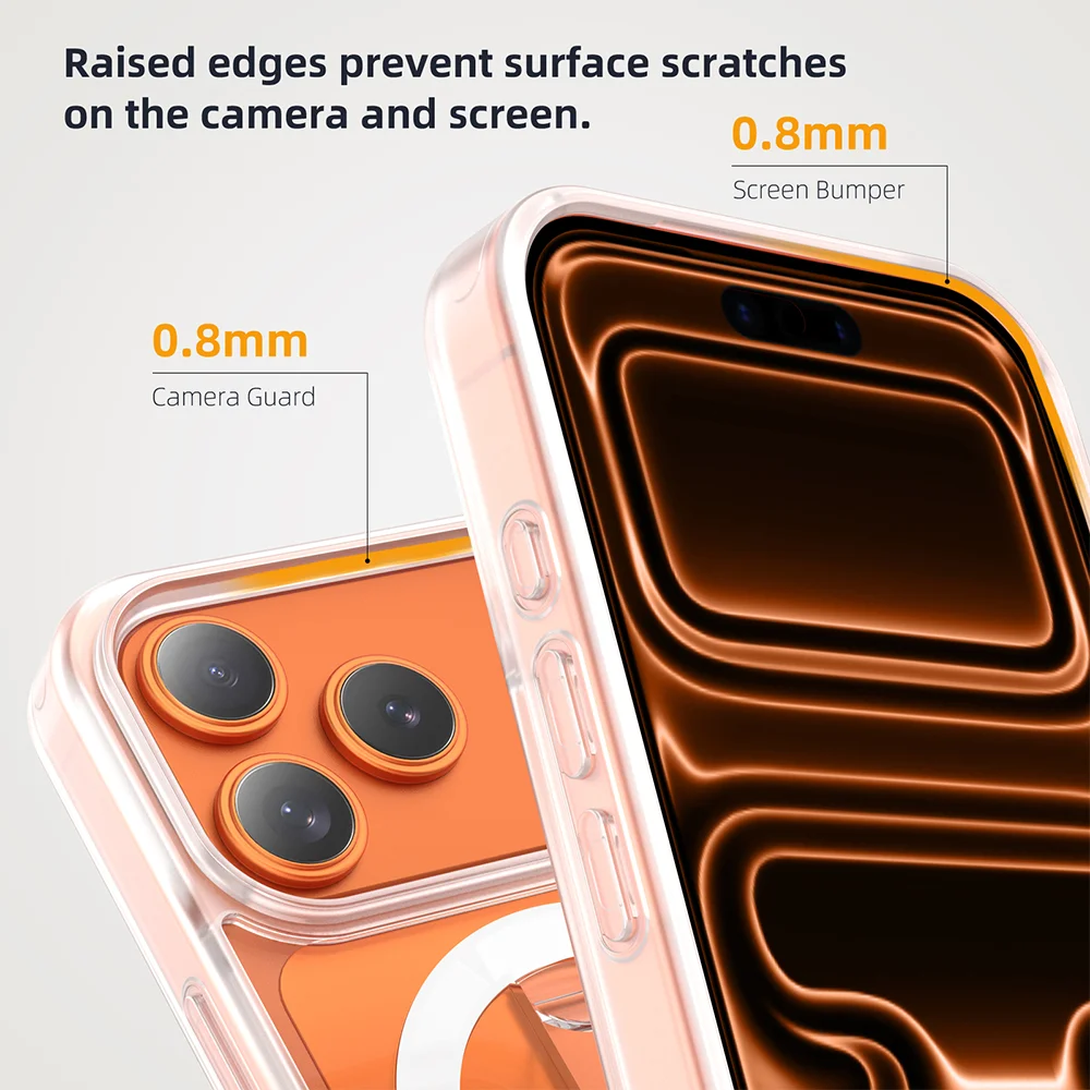 حامل مغناطيسي Ultra Grippopso لهاتف iPhone 17 Air 16 Pro Max [متوافق مع MagSafe] حلقة هاتف شحن لاسلكي Co