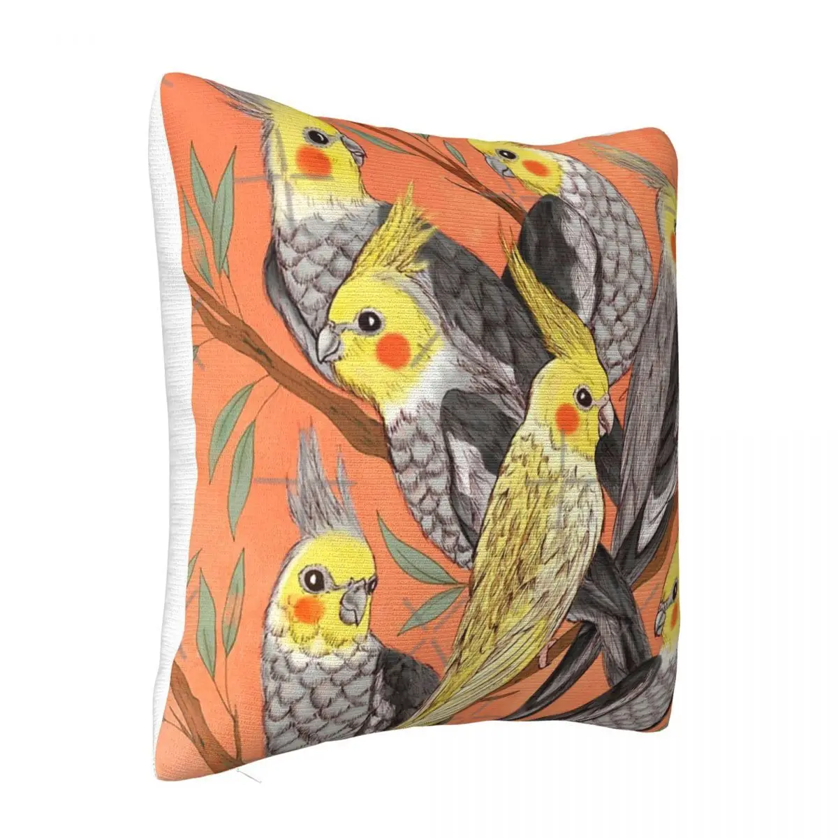 Cockatiel Fun Headboards Pillow Covers Cushion Cover 45*45 Pillow Case Pillow Cover