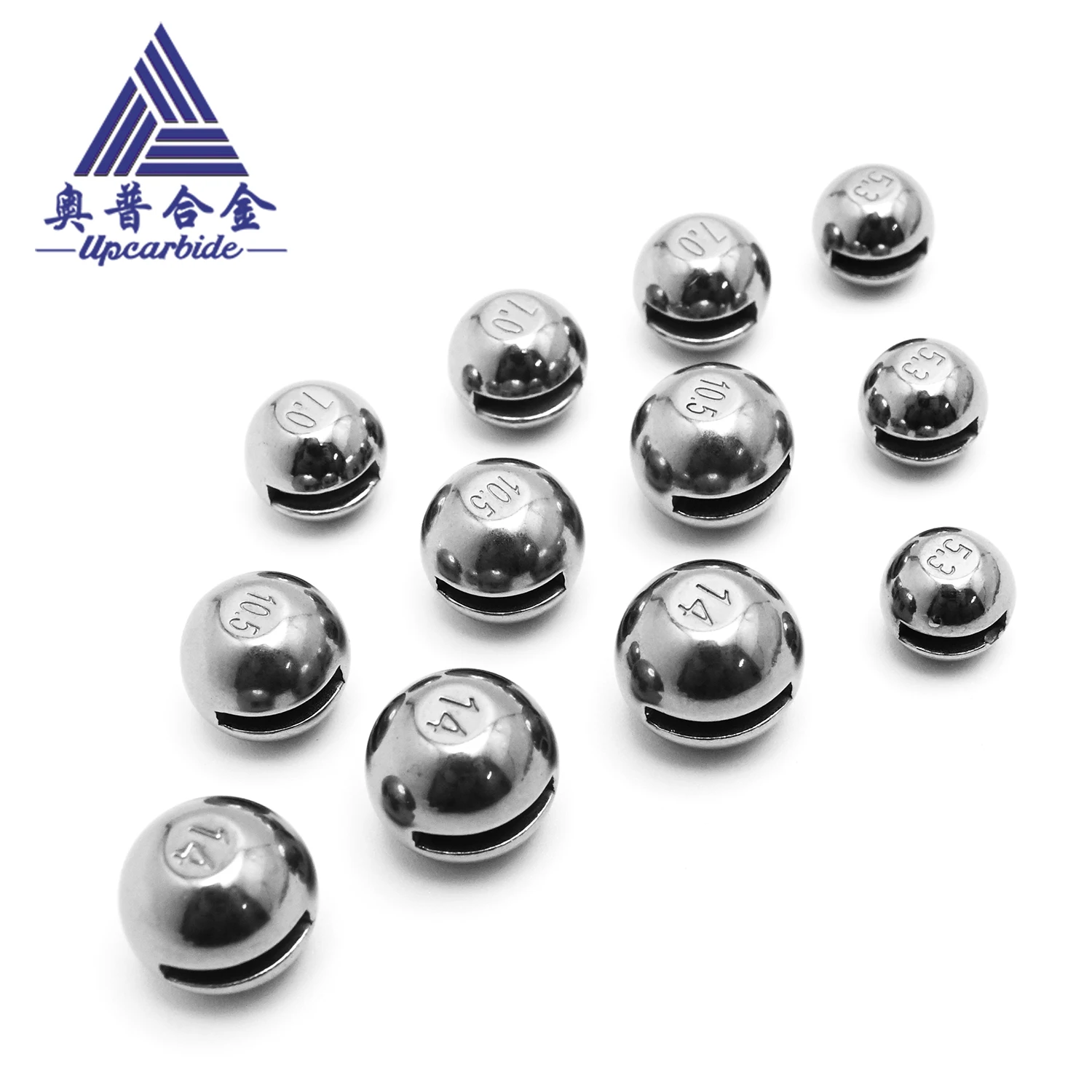 Factory Direct Sale 50Pcs Multiple Weights YG8 Polished High Density Tungsten Carbide Slotted Sinker Beads Fly Tying Bead Head N