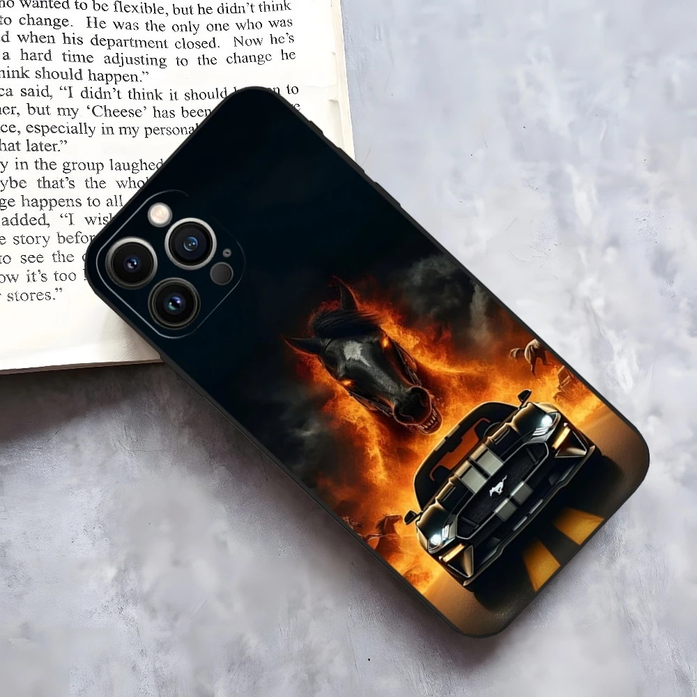 Cobra Mustang Mobile Cell Phone Case for iphone 15 14 Pro 13 Mini 11 12 Max Xr X Xs 8 Plus Shockproof Back Cover