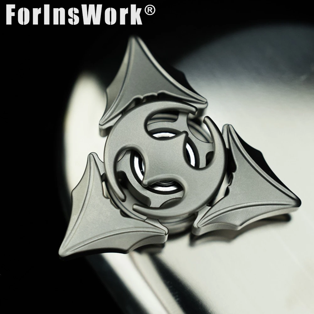 Chauve-souris à trois couches poignée vitesse Fidget Spinner EDC doigt Spinner tendance EDC jouet anti-Stress