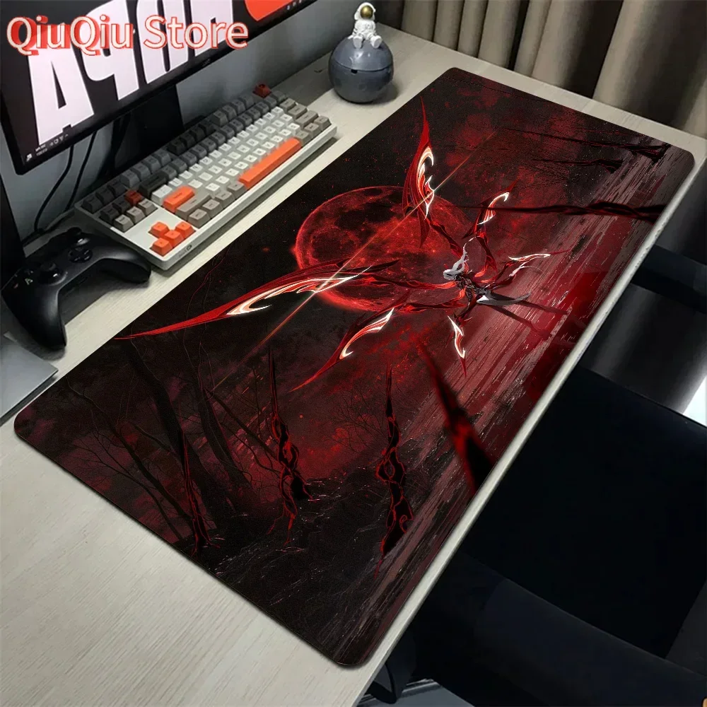 

Genshin Impact Arlecchino Mousepad Mouse Mat Desk Mat With Pad Gaming Accessories Prime Gaming XXL Keyboard Pad