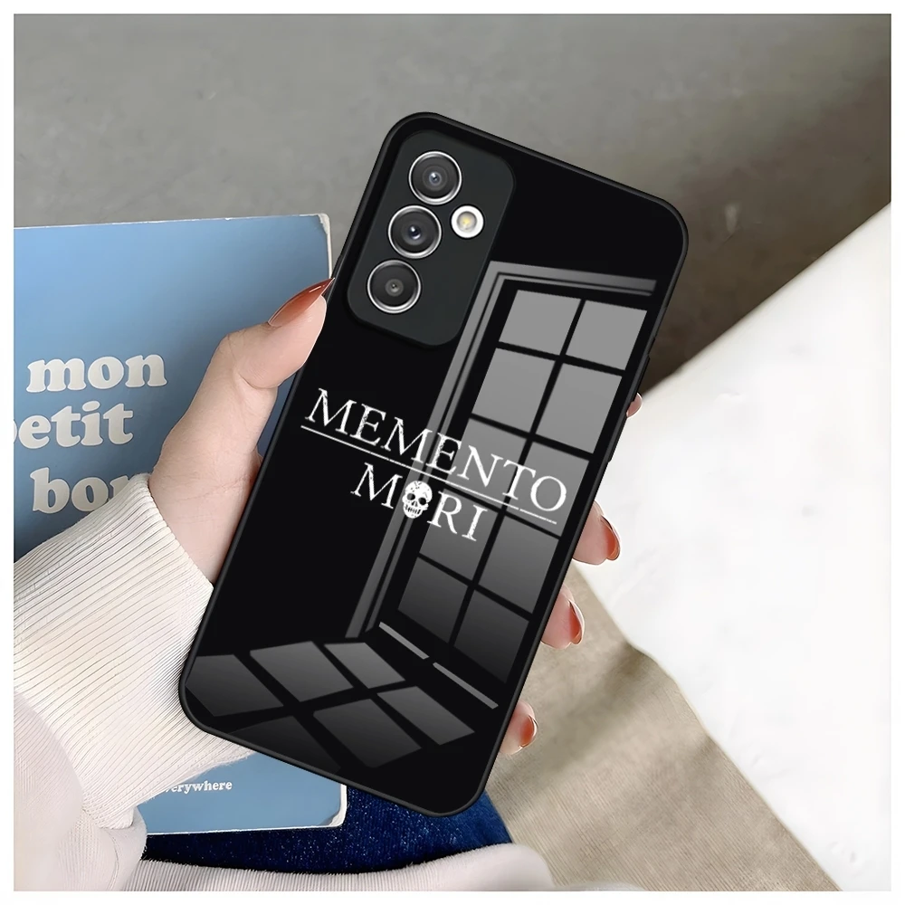 Memento Mori Phone Case For Samsung S24 Ultra S23 S22 S20 Fe S21 Plus Galaxy A54 A34 A24 A53 A13 A16 Glass Cover image 4