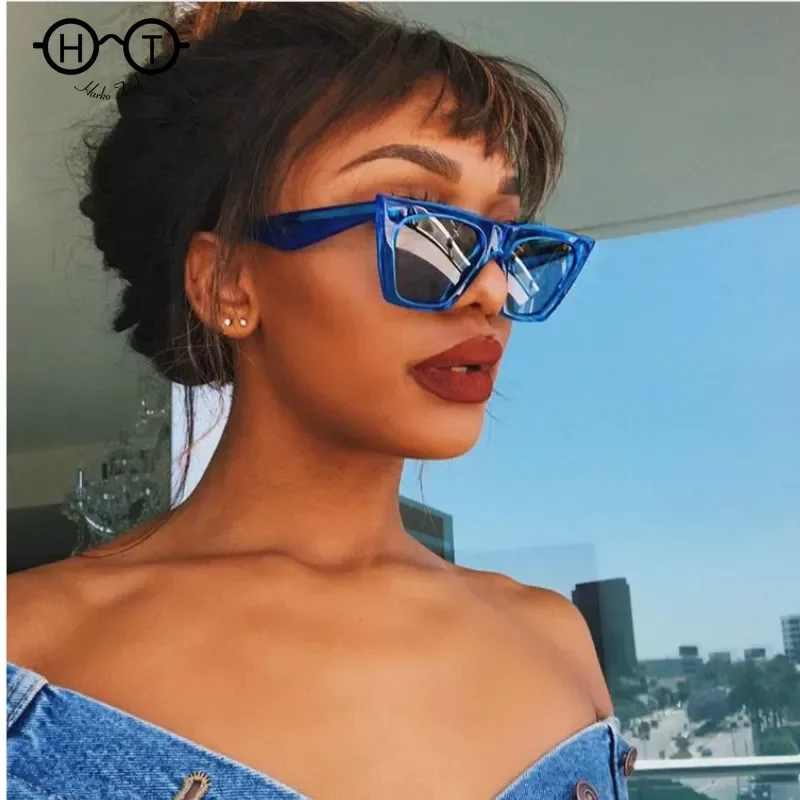 2023 new brand HARKO sunglasses Square glasses Personalized cat eyes Colorful sunglasses sunglasses uv400 for women men