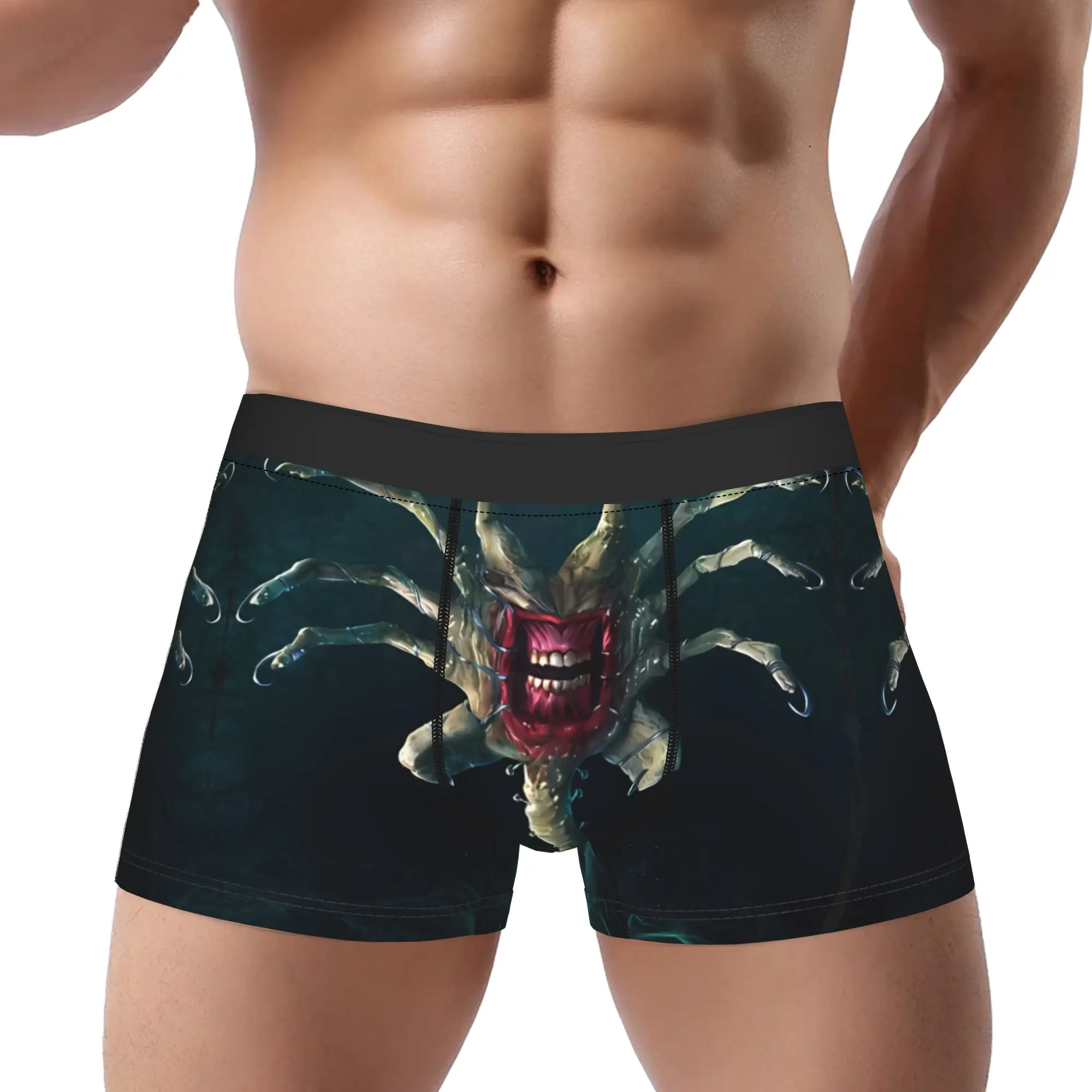 

Facehugger Underwear Man Polyester Boxer Briefs Underpants Printed