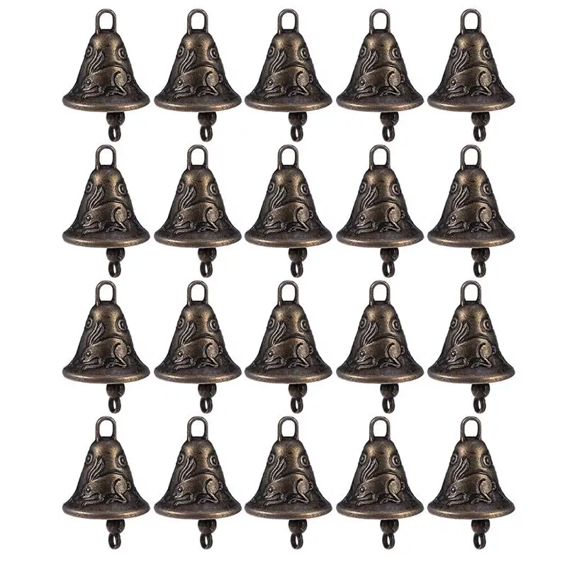 20Pcs Alloy Bells Vintage Bells for Crafts Metal Bells for Crafts Small Bells for Crafts Christmas Bells for Crafts