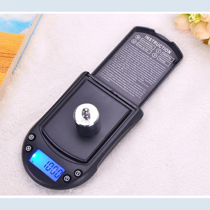 Báscula Digital de bolsillo de 200g y 0,01g, Mini báscula electrónica de joyería de precisión, balanza de peso con retroiluminación G/oz/ct/ozt