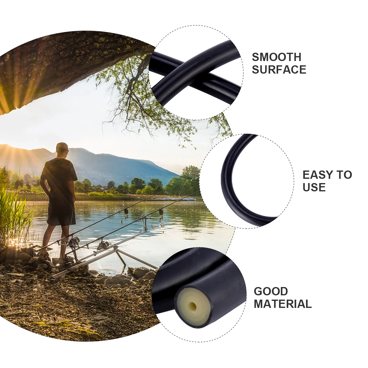 

1pc Spearfishing Band 3x16mm Natural Latex Tubing Durable Lightweight DIY Replacement Cut Size Storage Convenient Use