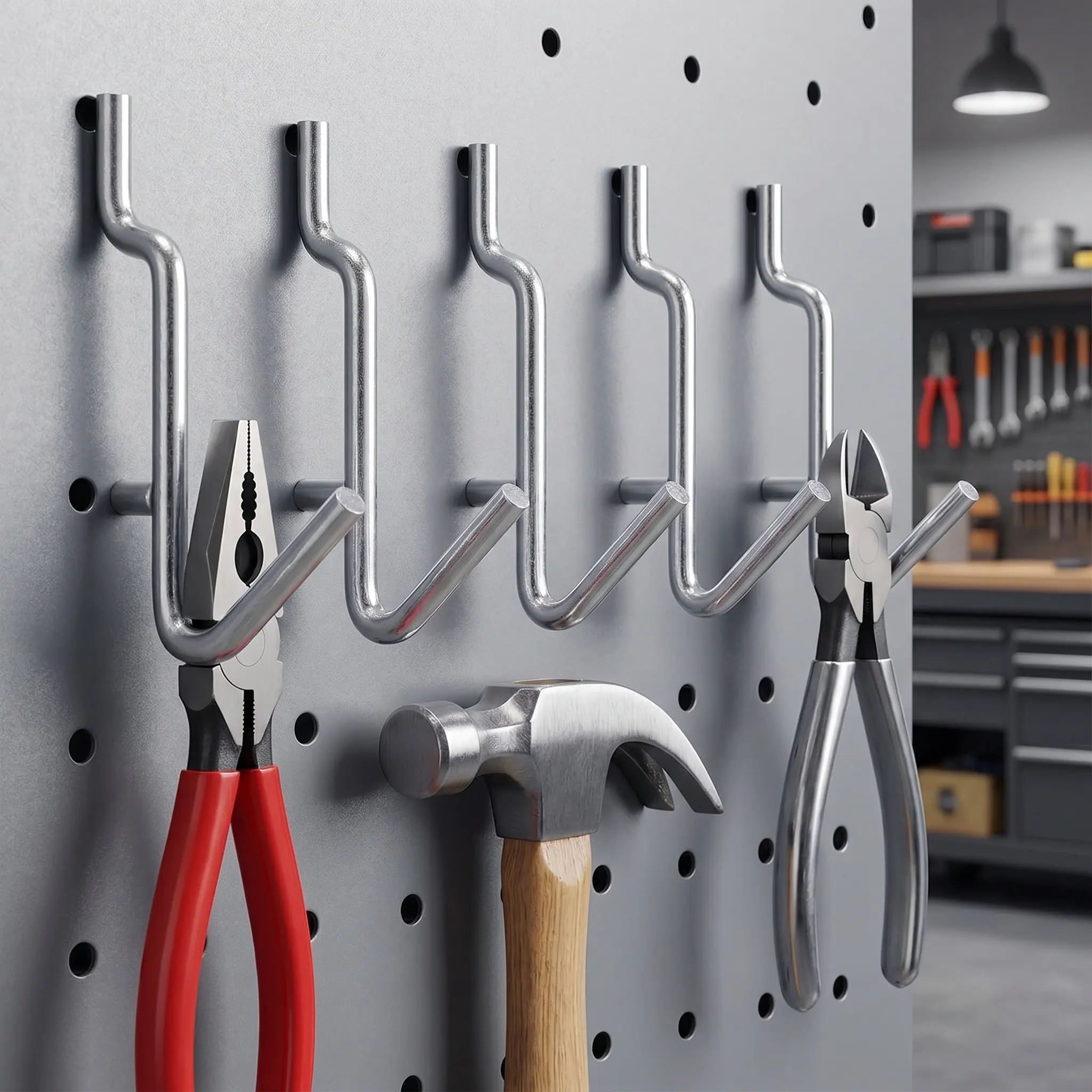 Workshop Tools Hanging - 25 pezzi di ganci in metallo