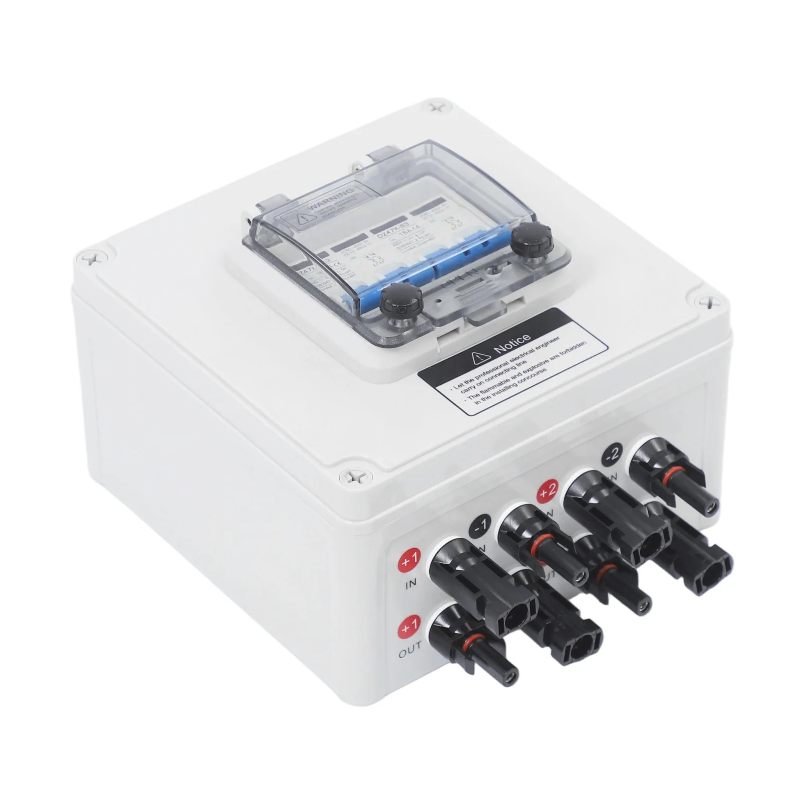 DC 12–400 V PV-Kombinator-Box, 4 Eingänge, 4 Ausgänge, 2 Eingänge, 2 Ausgänge, Solar-Leistungsschalter, IP67 wasserdicht, Flammschutz, Überspannungsschutz – Detail 20