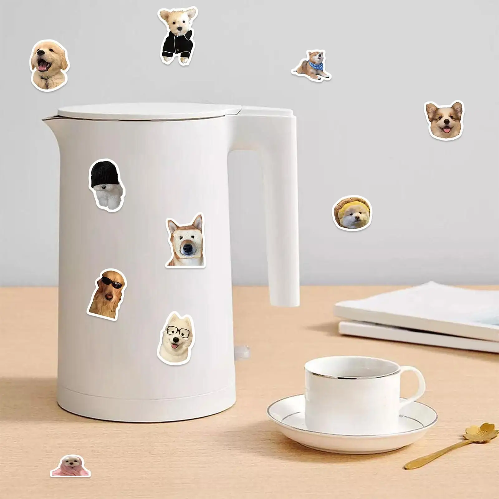 ملصقات قطة للأطفال 500 ورقة/لفة شارات لطيفة ديكور مغلف ختم الديكور للمدرسة مكتب سجل القصاصات دفتر