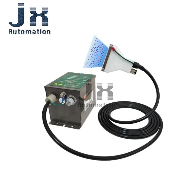 Industrial Fan-shaped Ion Air Nozzle Static Eliminator Anti‑static Ionizer Nozzle for Plastic Film Surface Dust Cleaning